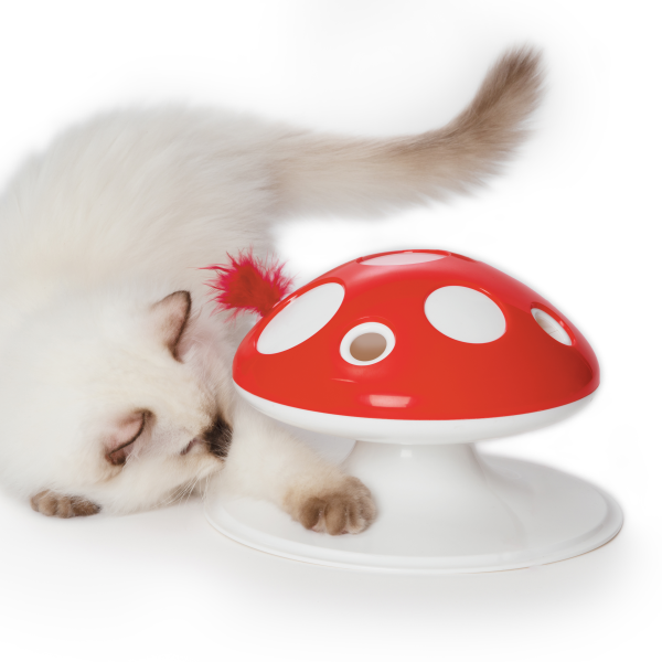 Catit Senses 2.0 Interactive Feather Toy - Mushroom - Image 2